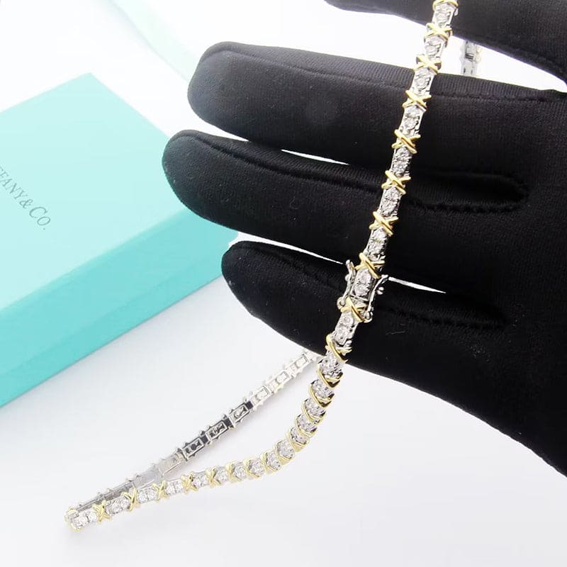 Tiffany Schlumberger Eighteen Stone Choker Necklace