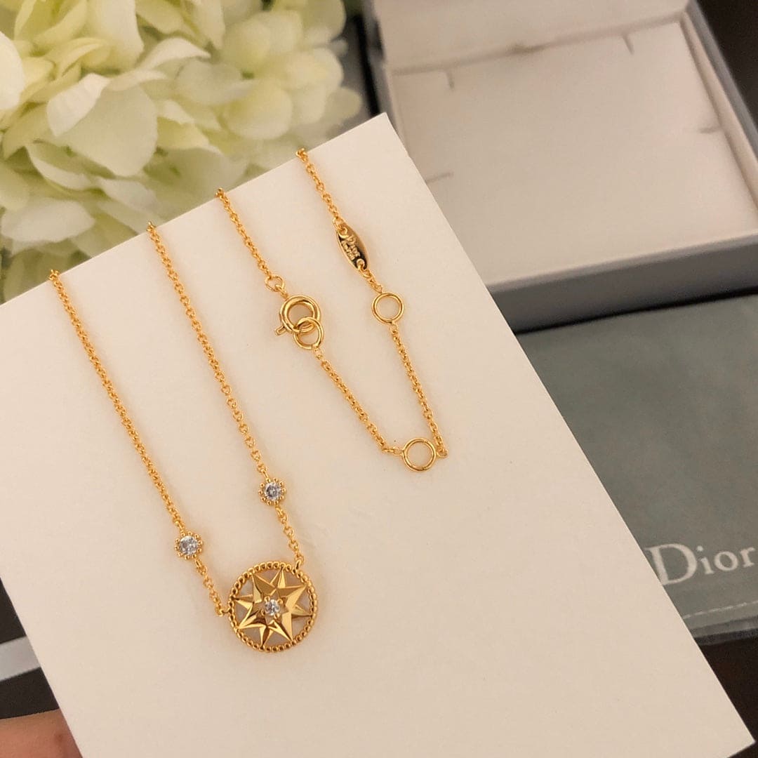 Dior Rose Des Vents Vintage Necklace