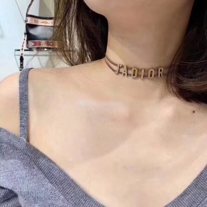 Dior J'Adior Choker Chain Necklace