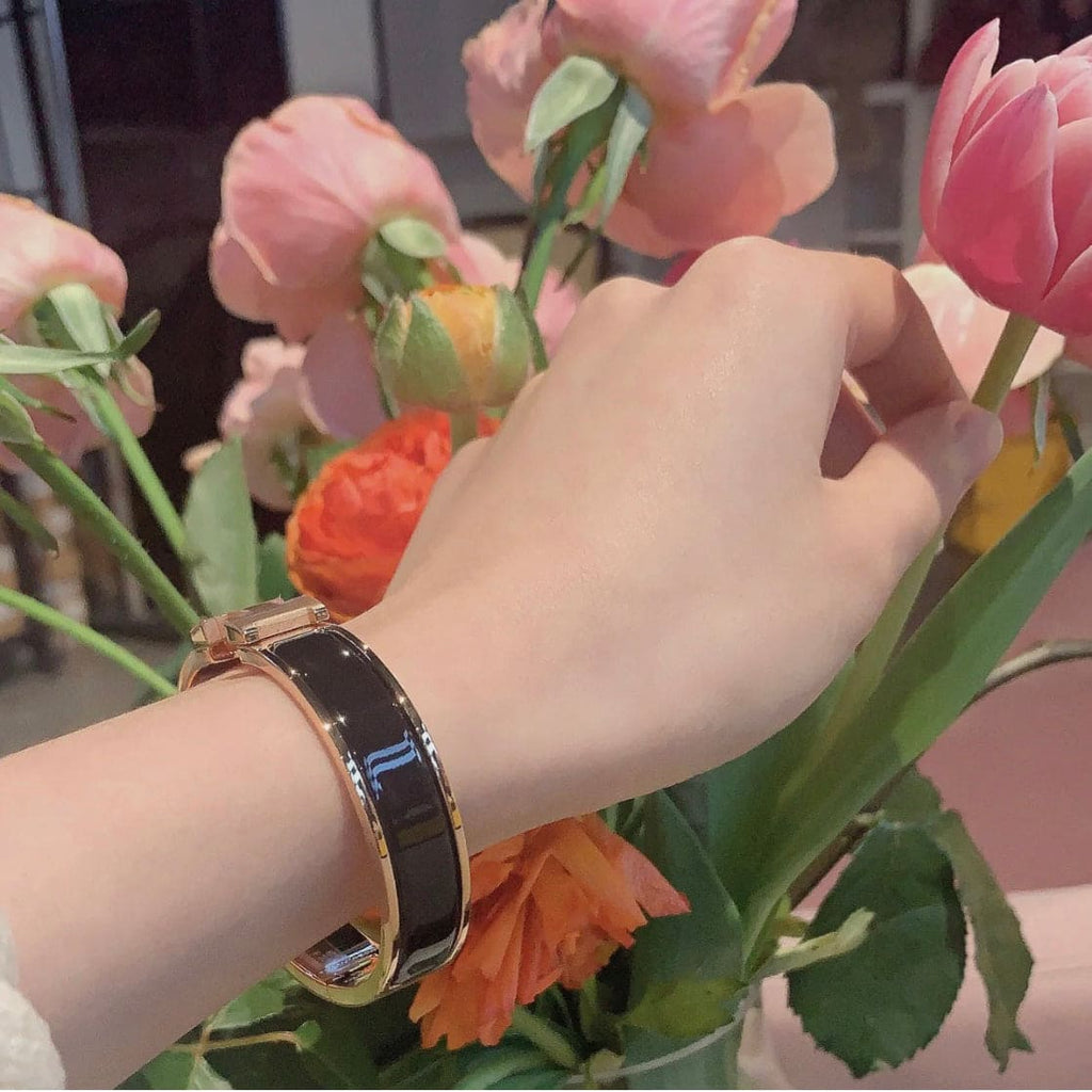Hermes Clic H Black Bracelet