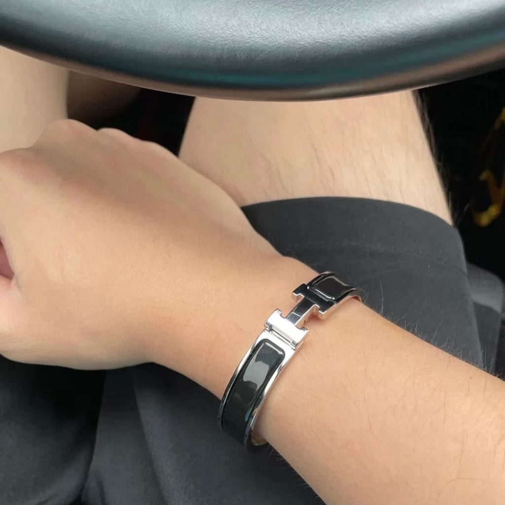 Hermes Clic H Black Bracelet