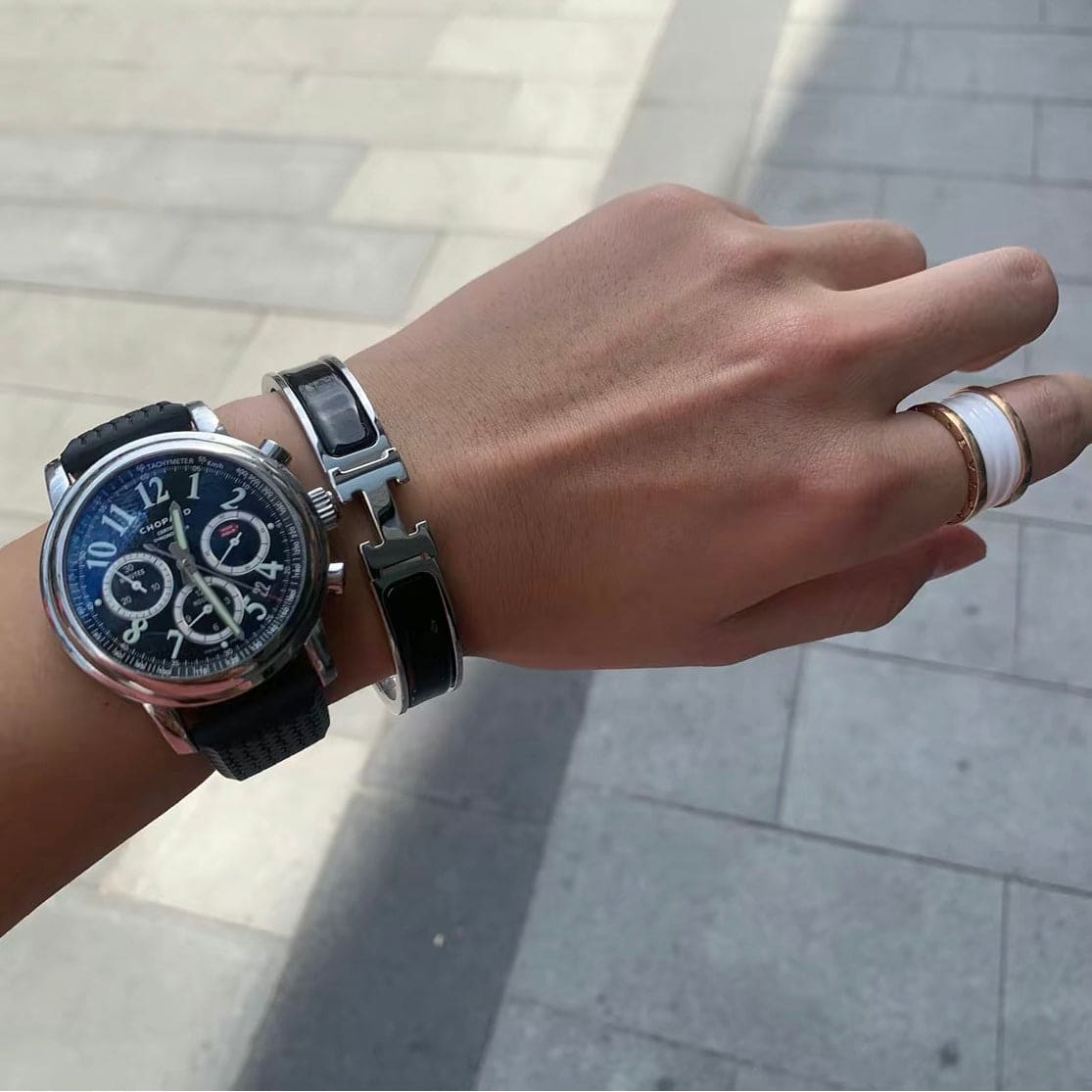 Hermes Clic H Black Bracelet