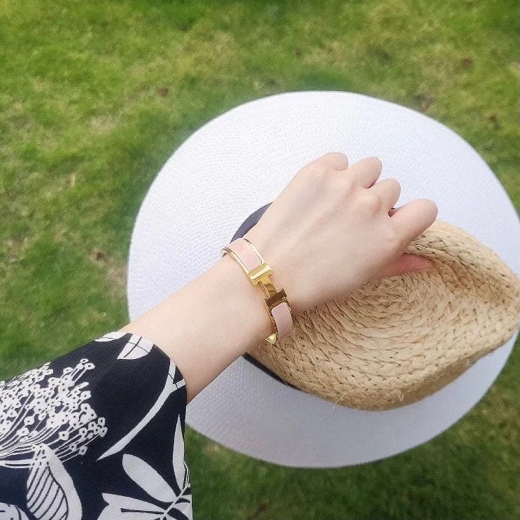 Hermes Clic H Pink Bracelet