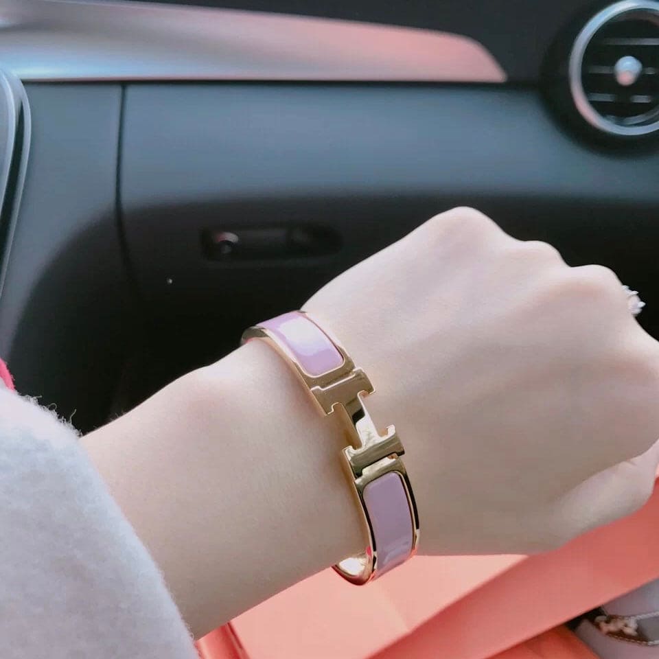 Hermes Clic H Pink Bracelet
