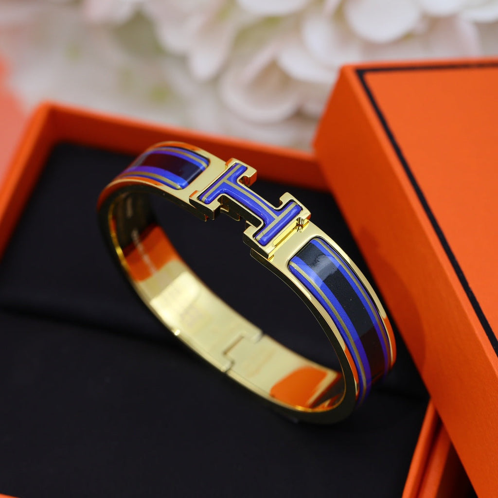Hermes Clic H Purple Bracelet