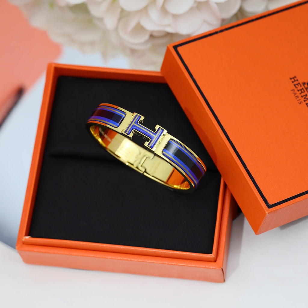 Hermes Clic H Purple Bracelet