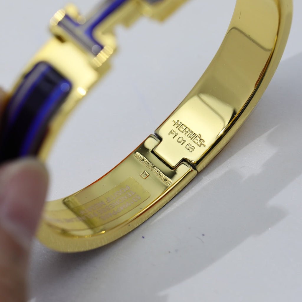 Hermes Clic H Purple Bracelet