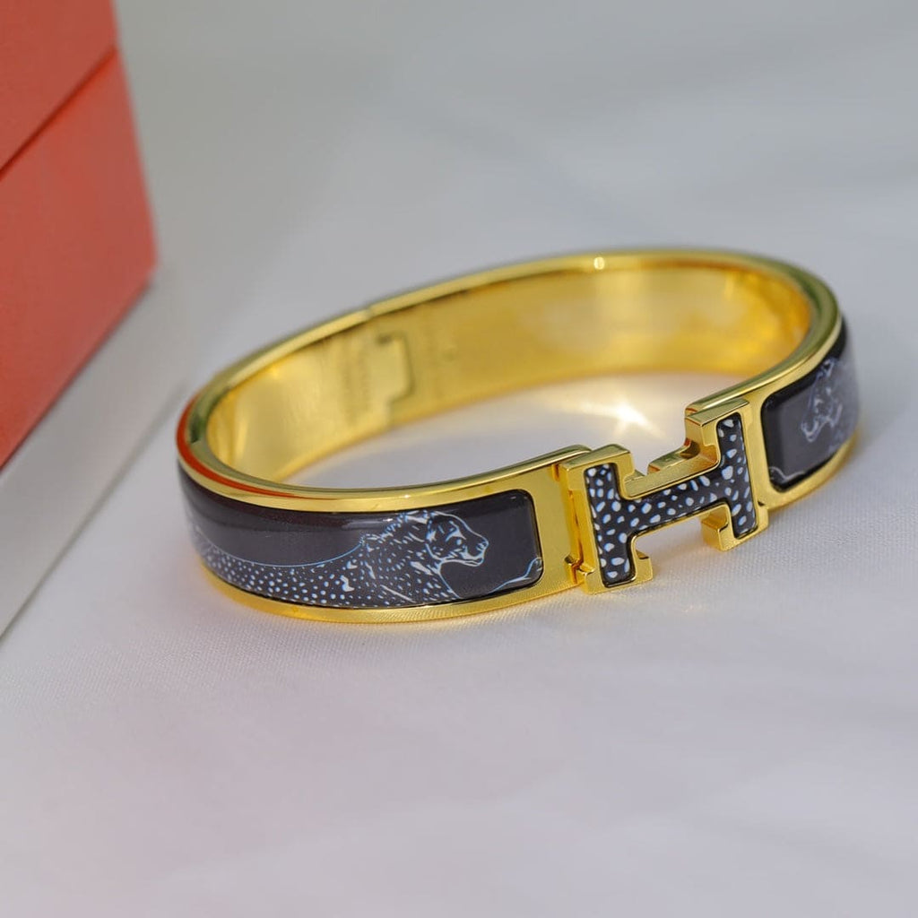 Hermes Guepards Clic Clac Bracelet