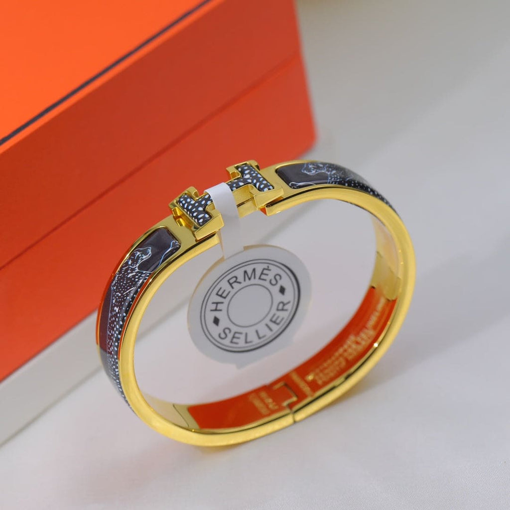 Hermes Guepards Clic Clac Bracelet