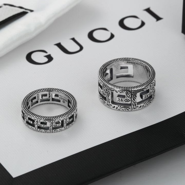 Gucci Double G Square G 5mm Ring