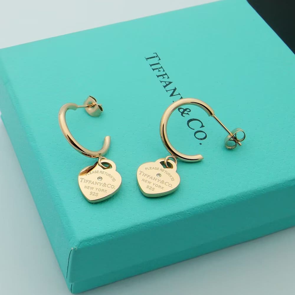 Return to Tiffany Hoop Earrings - 18K Gold