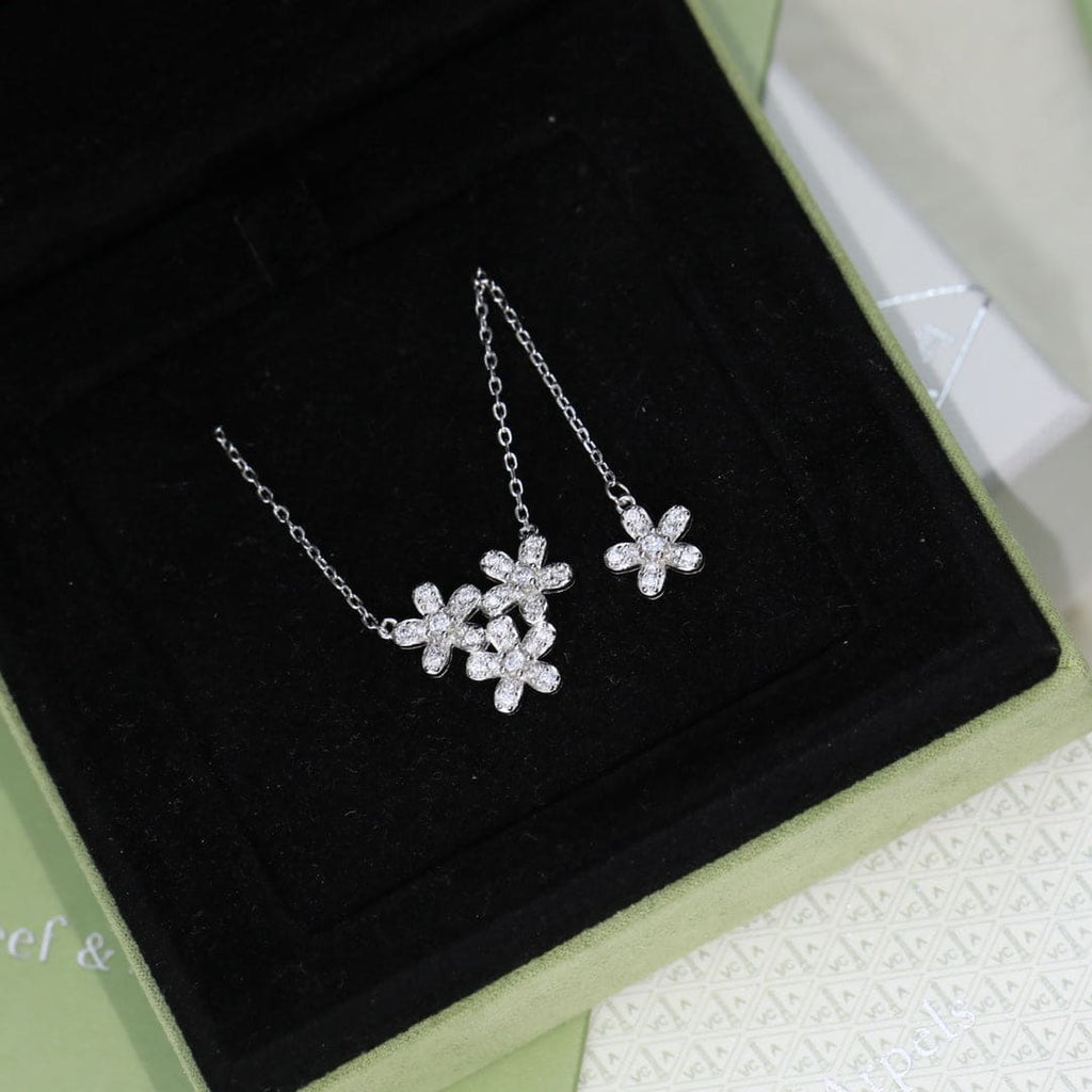 Three Flowers Socrate Necklace - 18K Gold