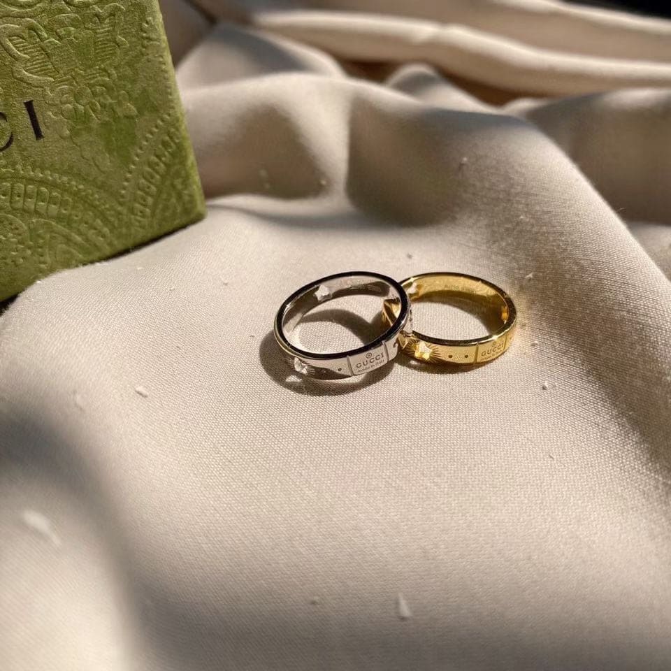 Gucci Double G Ring - 18K White Gold
