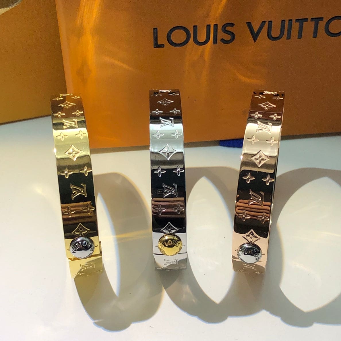 Louis Vuitton Nanogram Cuff Bracelet