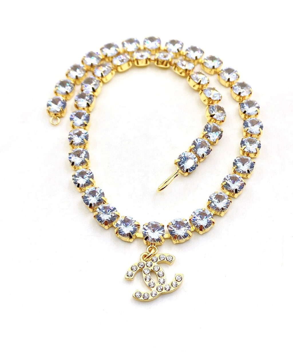 Chanel Crystals Chain Necklace