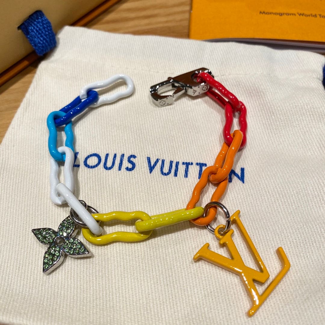 Louis Vuitton Rainbow Ceramic Chain Bracelet