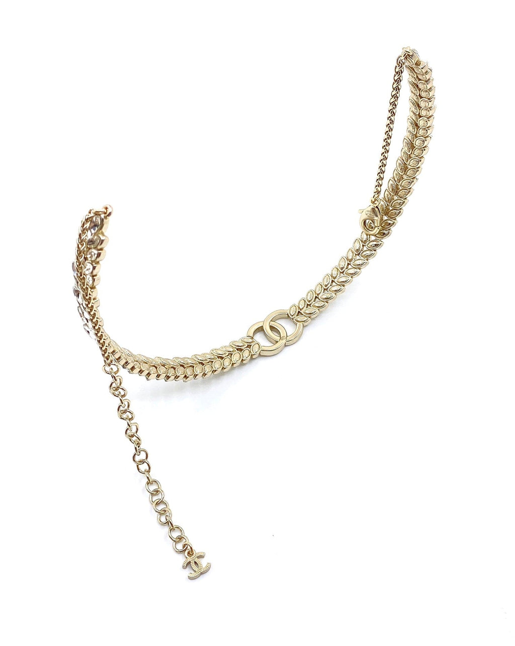 Chanel Chain Choker Diamond Necklace