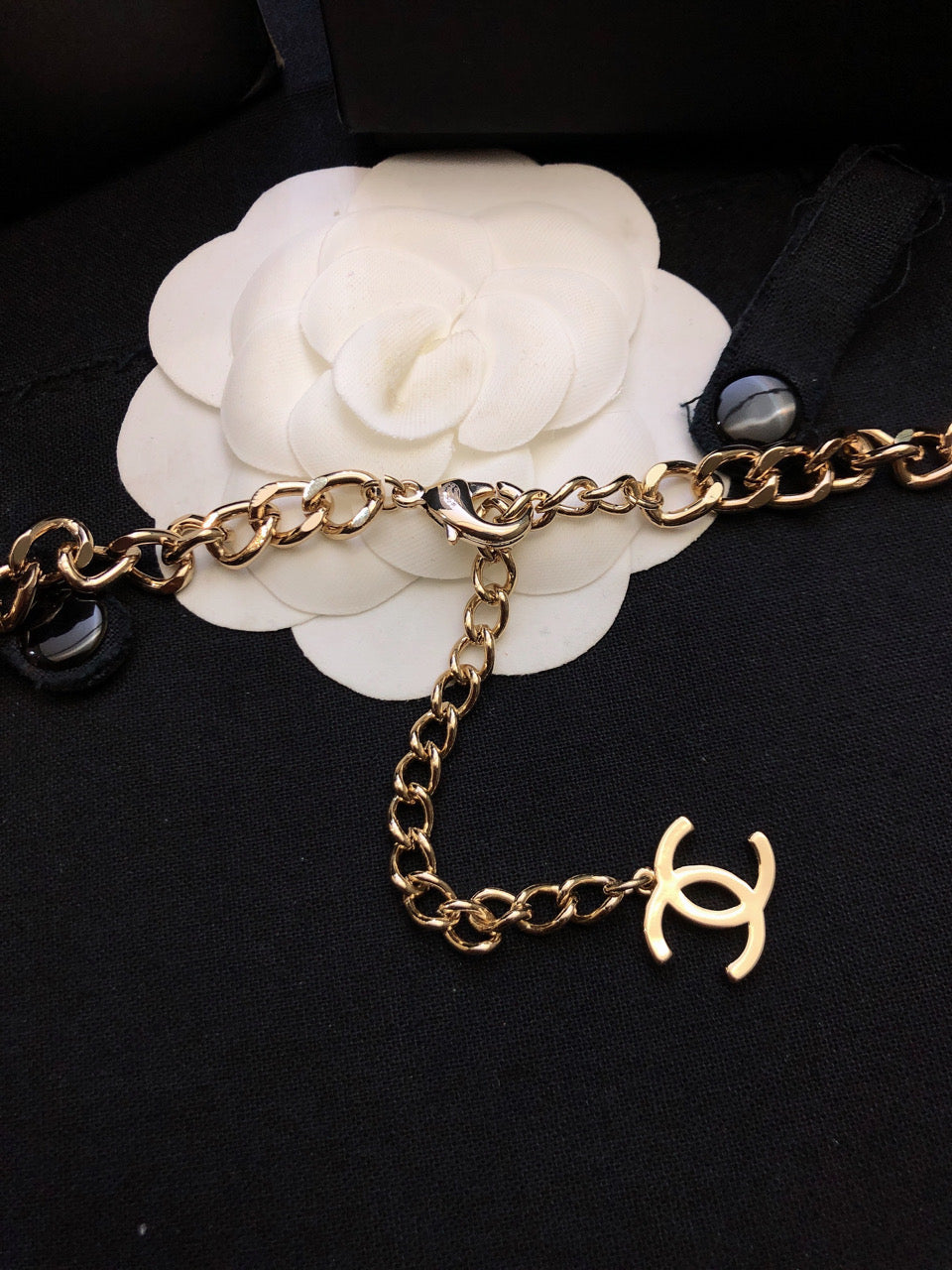 Chanel Rhinestone Star Chain Necklace
