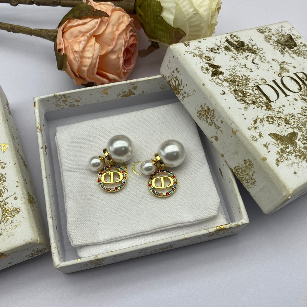 Dior Tribales Multicolor Crystal Earrings