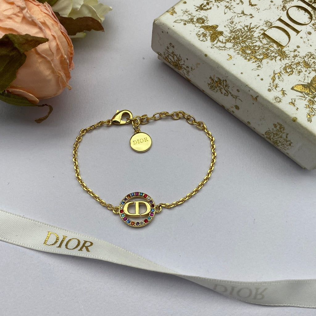 Dior Petit CD Multicolor Crystal Bracelet