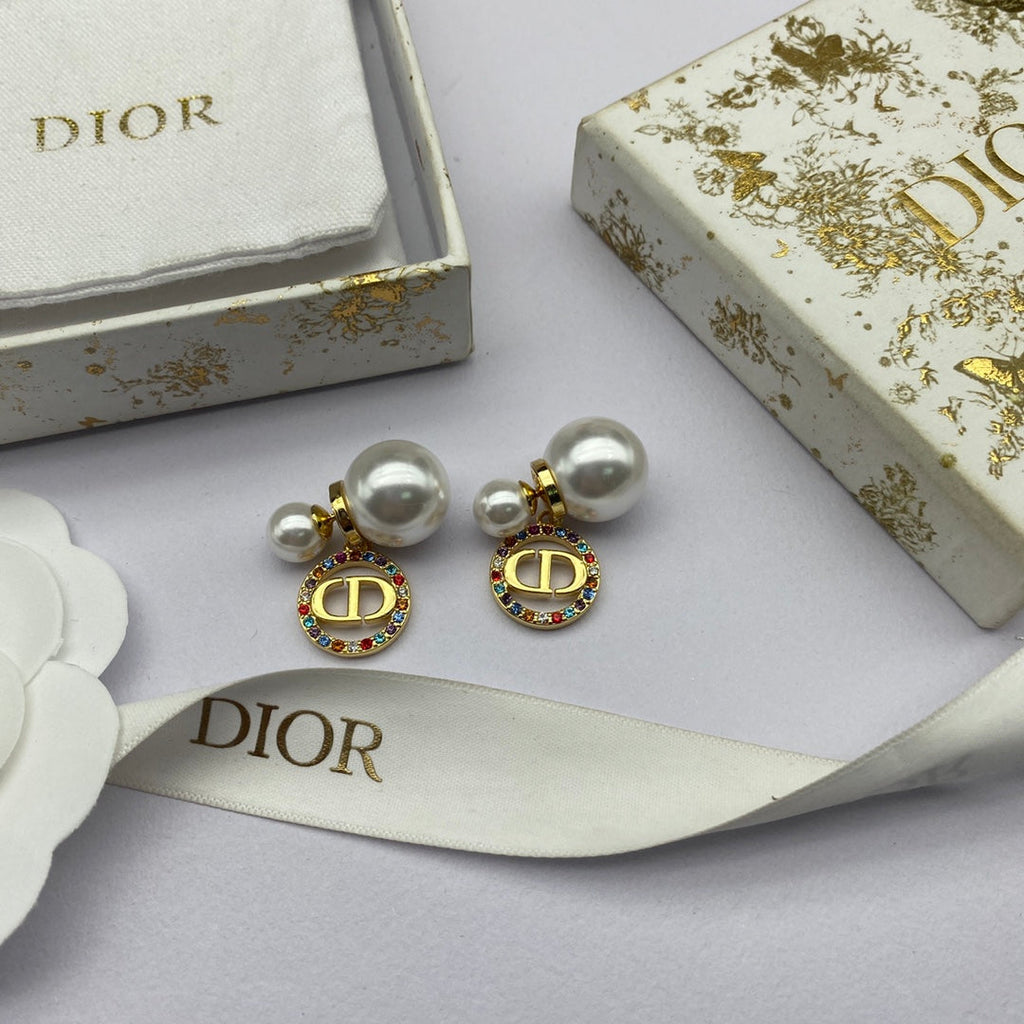 Dior Tribales Multicolor Crystal Earrings