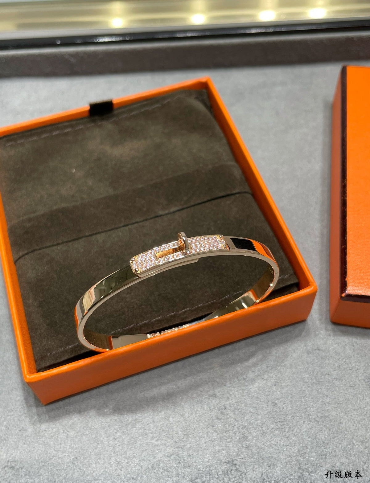 Hermes Kelly Small Model Diamond Bracelet
