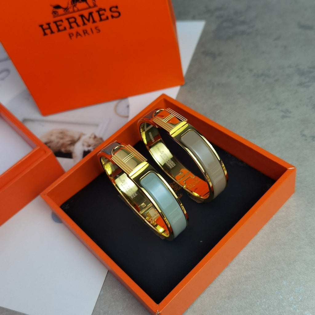 Hermes Clic Cadenas Light Brown Bracelet