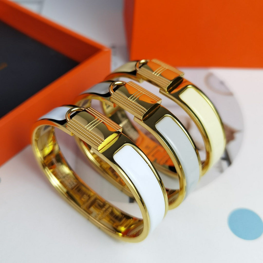 Hermes Clic Cadenas Light Brown Bracelet