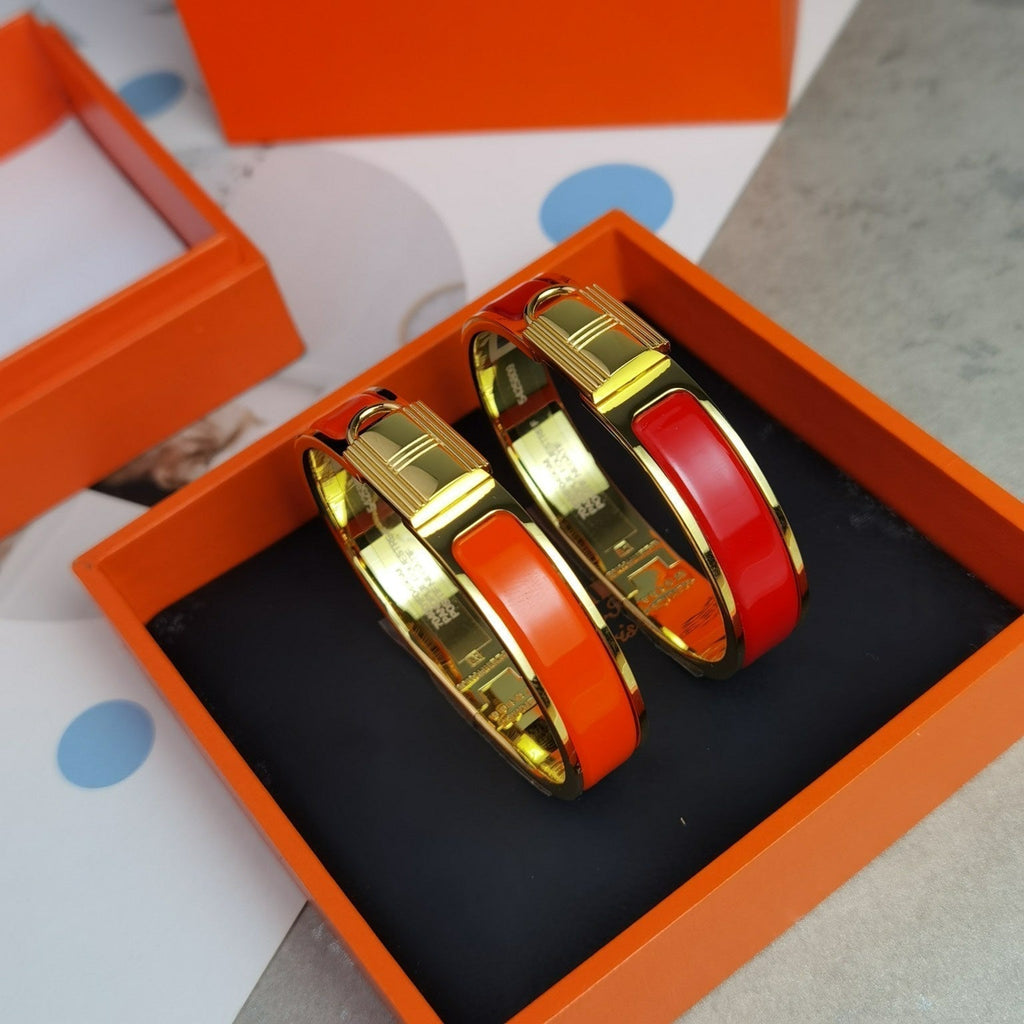 Hermes Clic Cadenas Red Bracelet