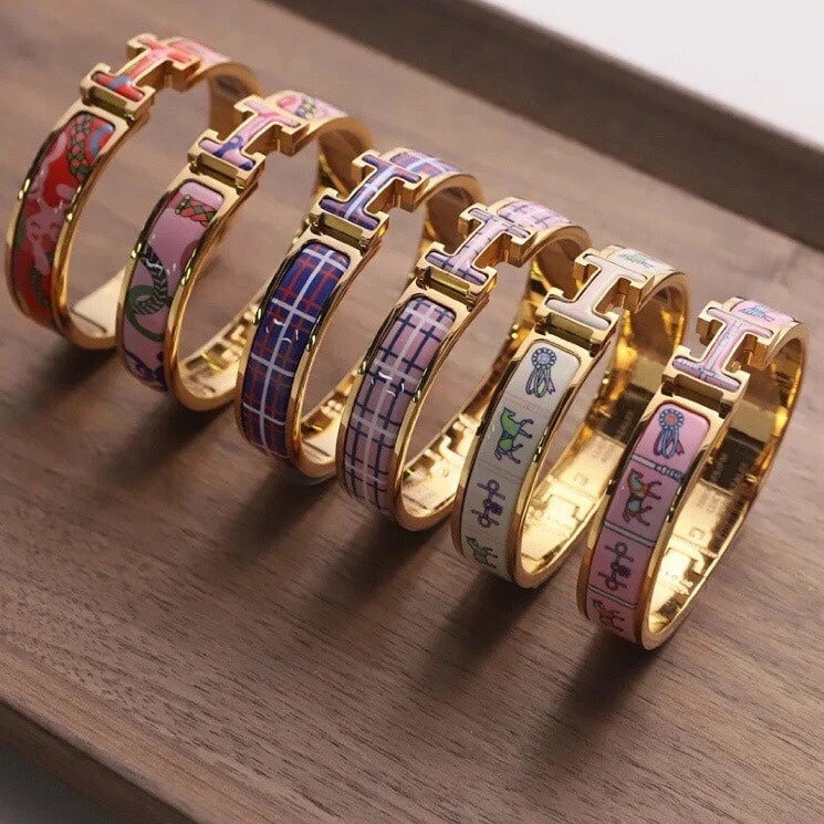 Hermes Clic H Panoplie Equestre Red Bracelet