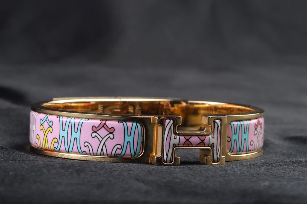 Hermes Clic H Lift Pink Bracelet