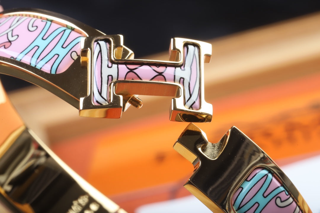 Hermes Clic H Lift Pink Bracelet