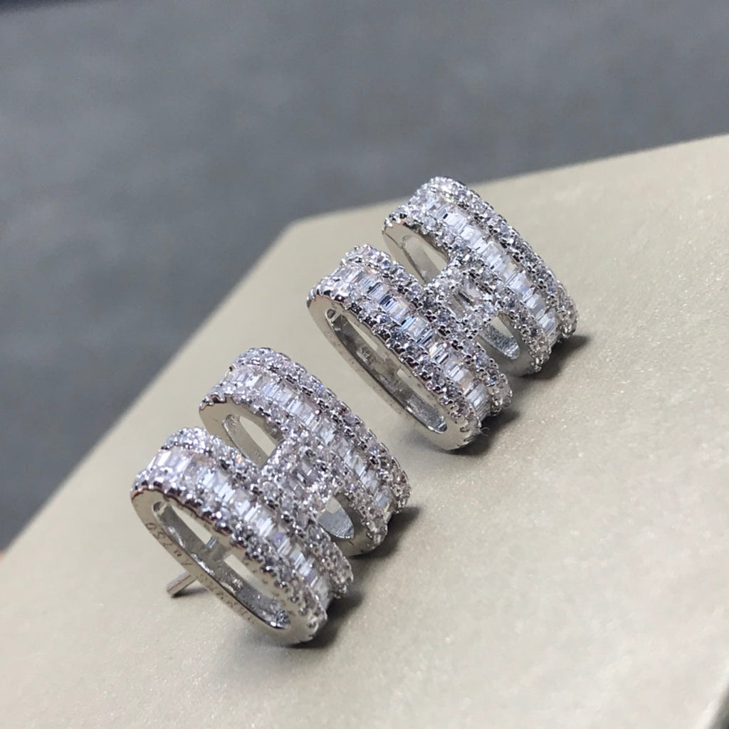 Hermes Pop Moissanite Earrings