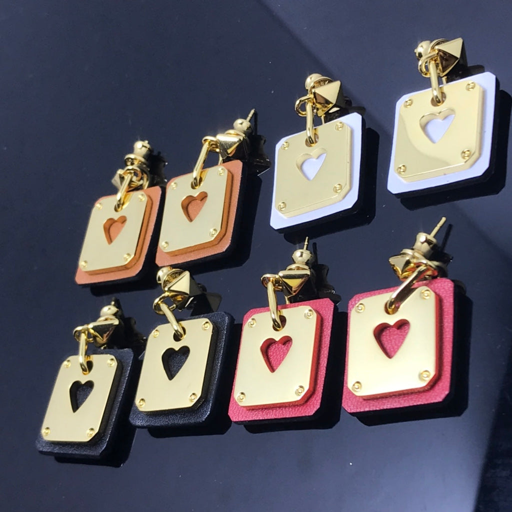 Hermes As De Celine White Earrings
