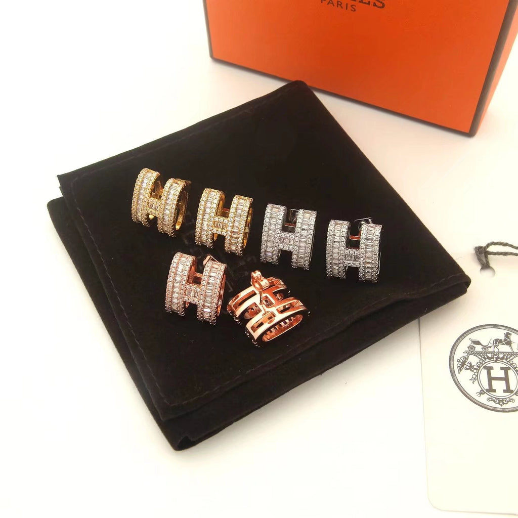 Hermes Pop Moissanite Earrings