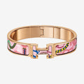 Hermes Clic H Panoplie Equestre Pink Bracelet