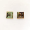 Chanel Smooth Block Earrings - 18K Yellow Gold