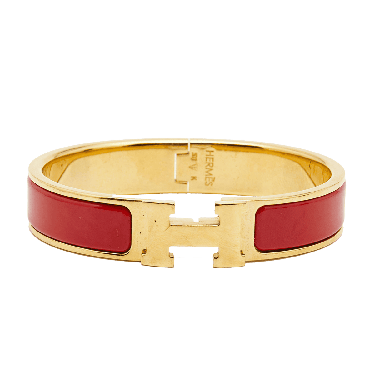 Hermes Clic H Red Bracelet