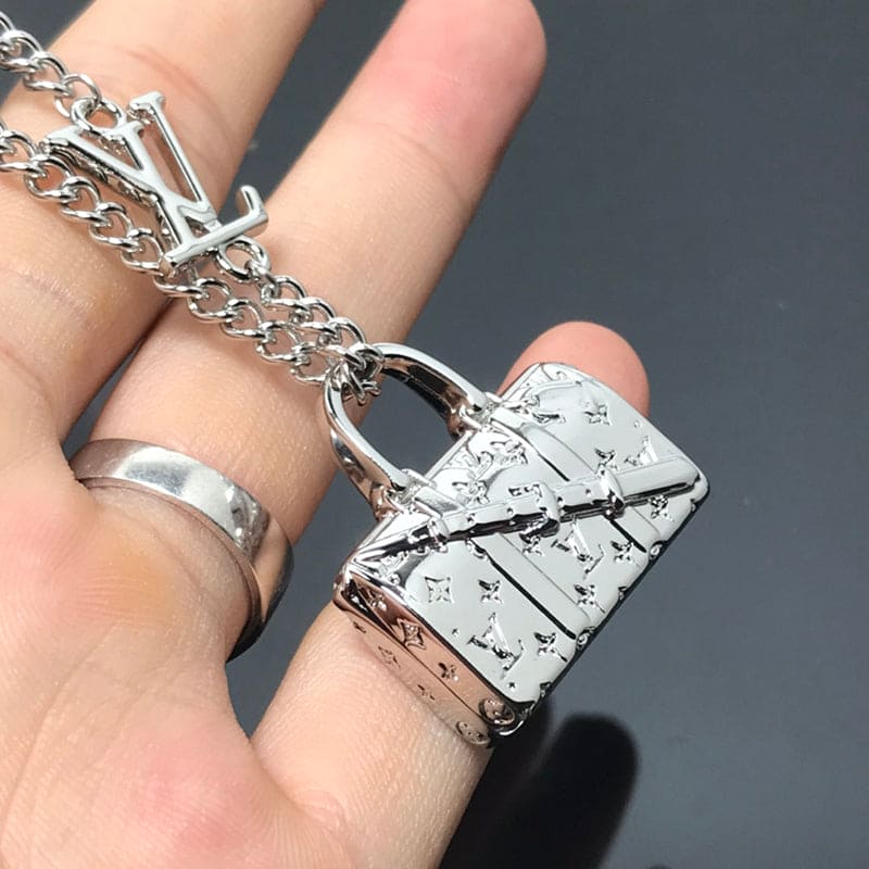 Louis Vuitton Monogram Chain Bag Necklace