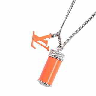 Louis Vuitton Orange Collier Fluo Charms Vintage Necklace