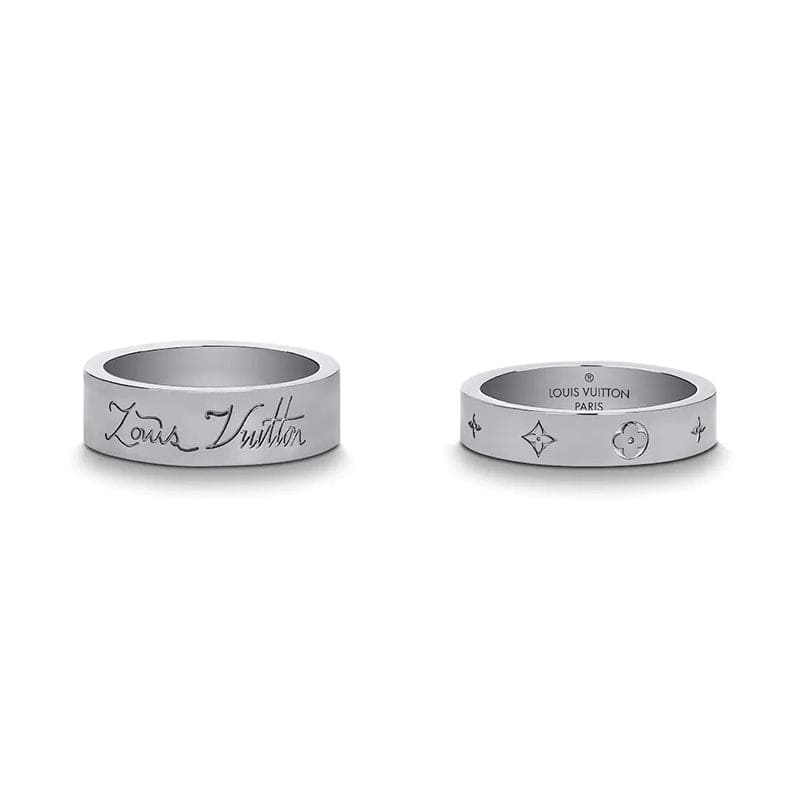 Louis Vuitton You & Me Set of Two Rings - 18K White Gold