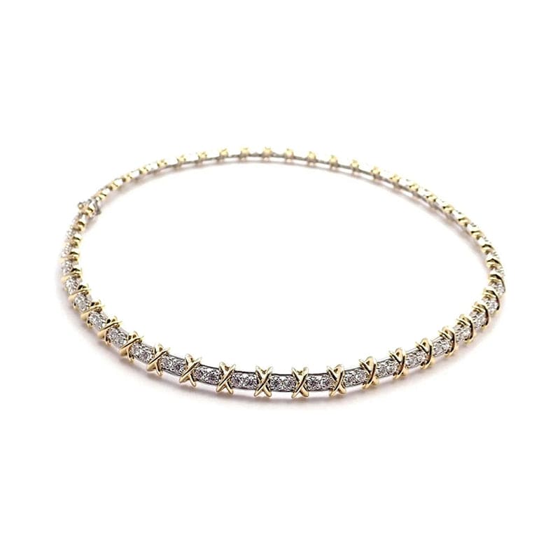 Tiffany Schlumberger Eighteen Stone Choker Necklace