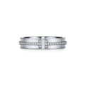 Tiffany Narrow Moissanite Ring - 18K White Gold
