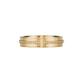 Tiffany Narrow Moissanite Ring - 18K Yellow Gold