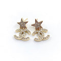 Chanel Star Diamond Earrings - 18K Yellow Gold