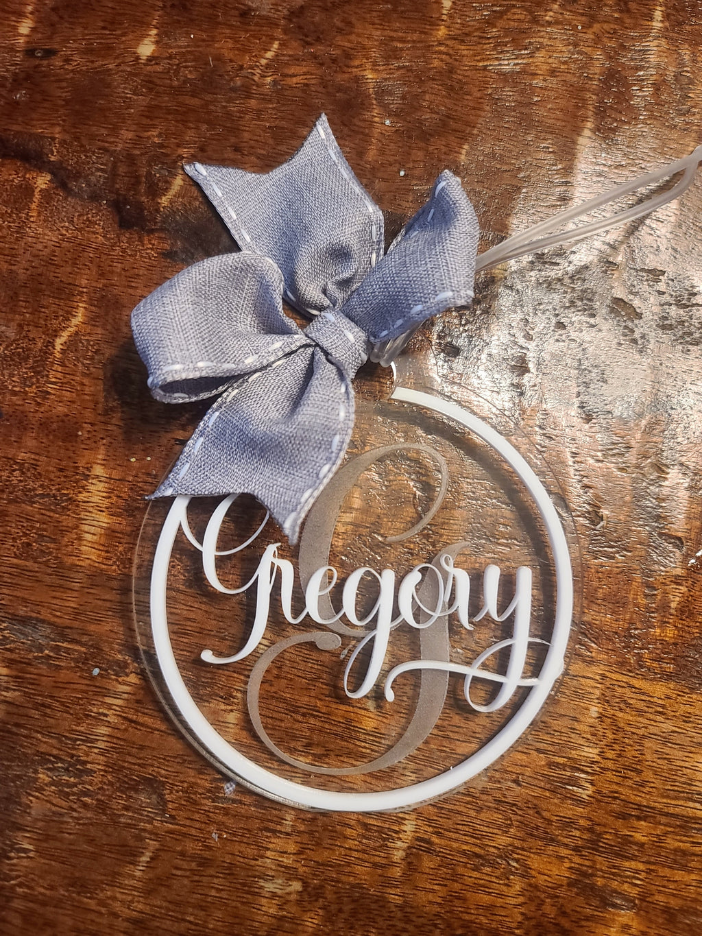 Personalized Acrylic Bag Charm and Name Tag