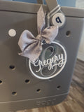 Personalized Acrylic Bag Charm and Name Tag