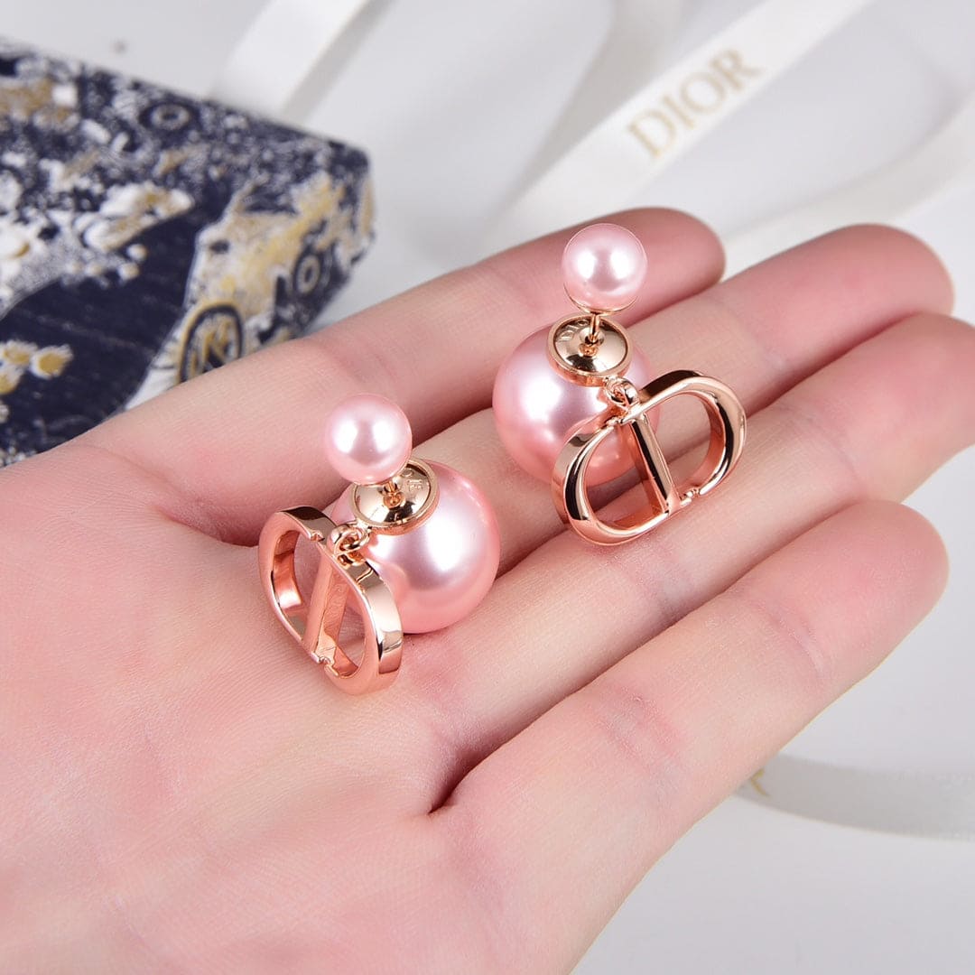 Tribales Pink Pearl Earrings