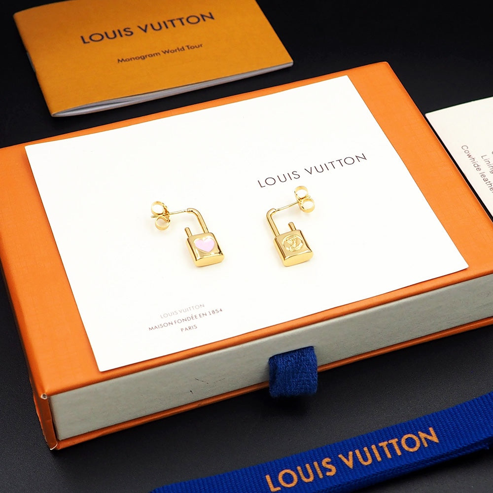 Louis Vuitton Cadenas Earrings - 18K Gold