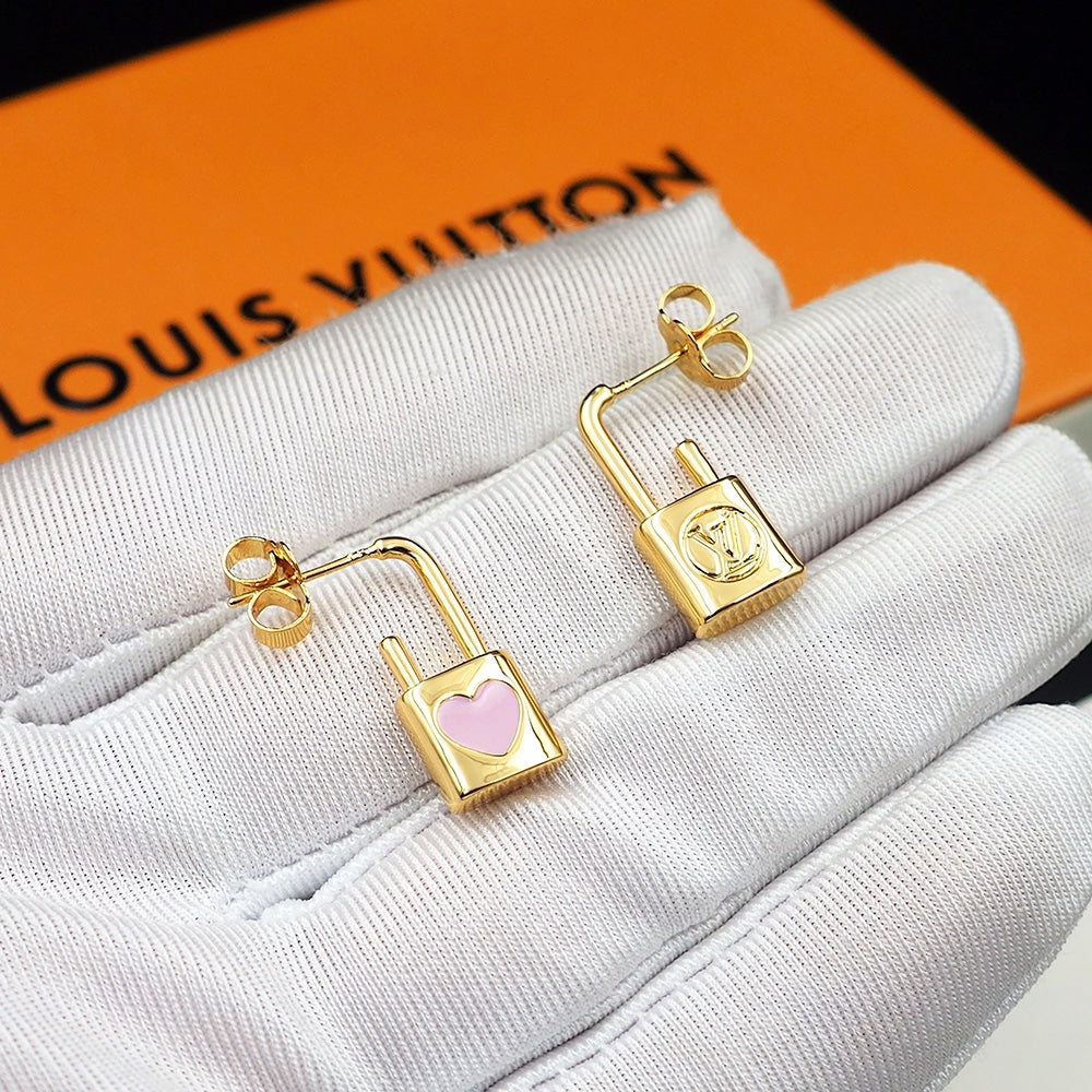 Louis Vuitton Cadenas Earrings - 18K Gold